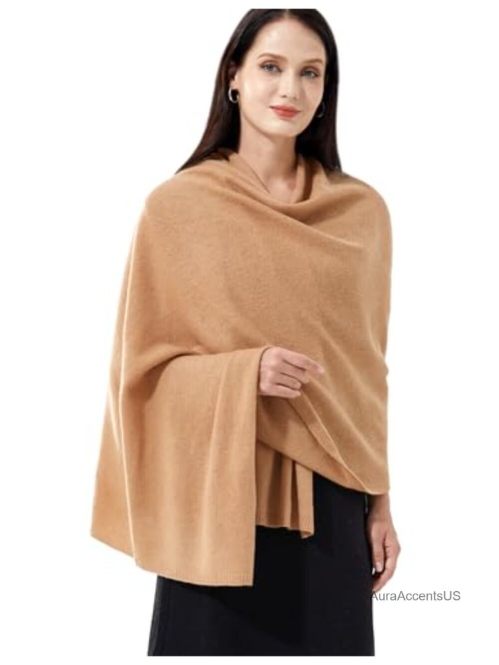 Luxury 100% Cashmere Wrap Scarf Stole Knitted Shawl for Women Extra Large Travel